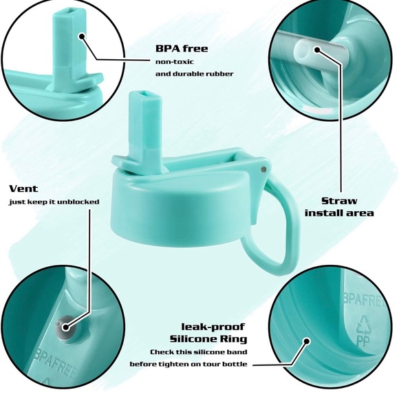 Vmini Wide Mouth Straw Lid and Protective Boot Combo Pack - Picture 4 of 4